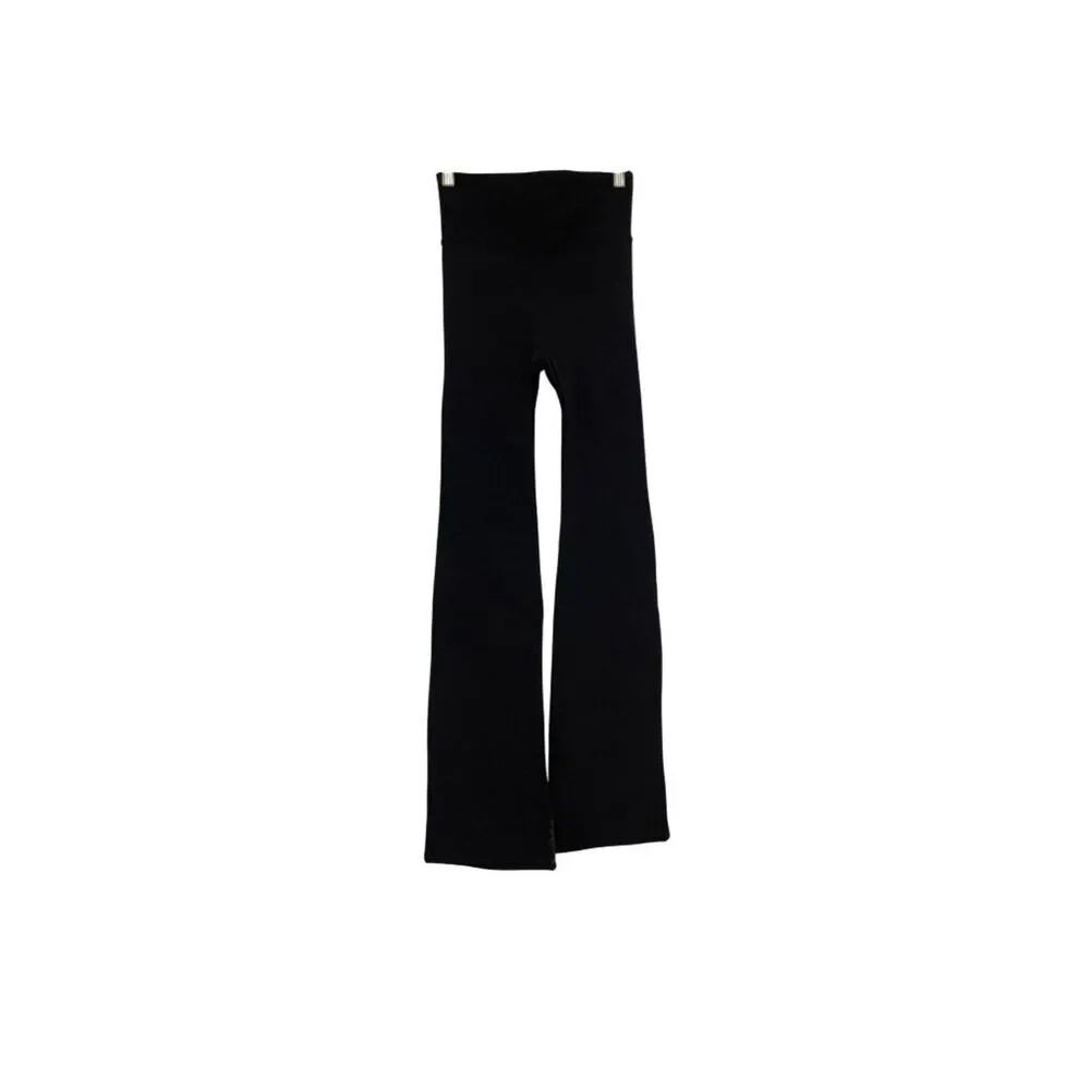 Oysho Women Bootcut Leggings Medium Black Super High Rise ExtraWarm 1937/398 NWT
